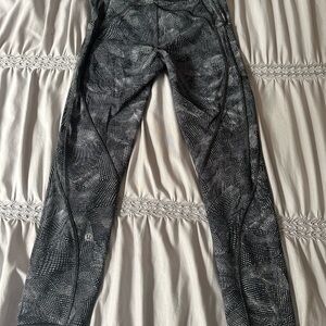 lululemon athletica Black and White Patterned Leggings